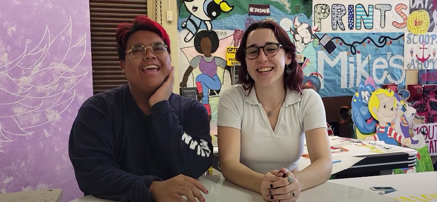A picture of the Co-ASB Presidents from their promotion video.