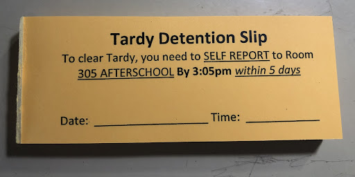 Stock Tardy Slips