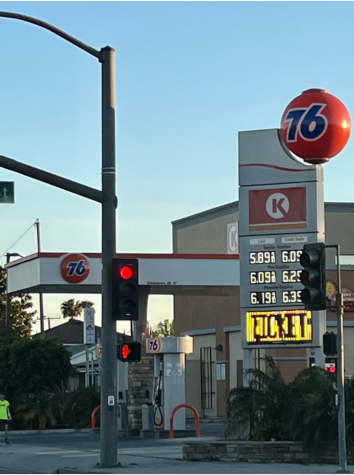 Gas Prices as of Mar. 24 at the 76 gas station on Stearns and Palo Verde.