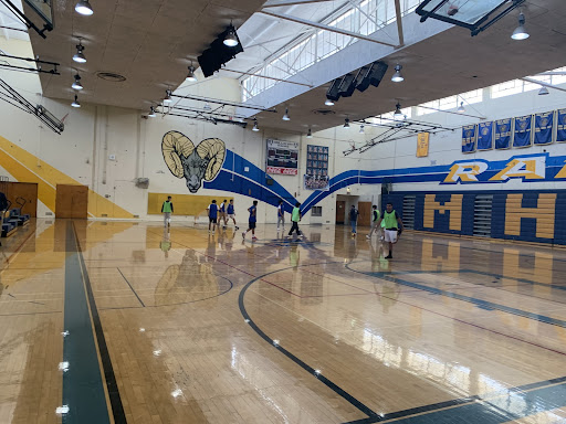 Photo by Sophie George: Picture of students playing soccer.