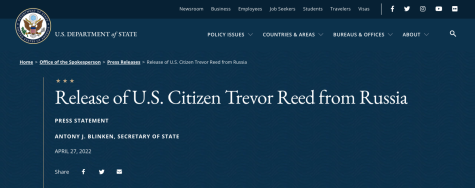 U.S. Department of State Announcement of Trevor Reeds Freedom