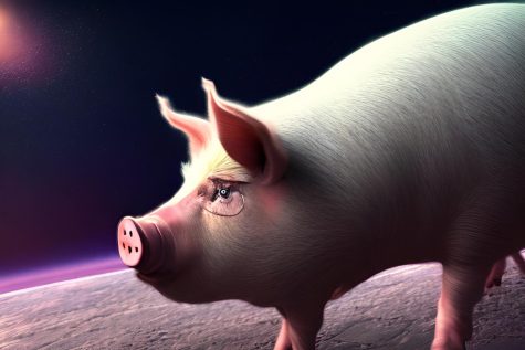 A Pig made using Midjourney.
