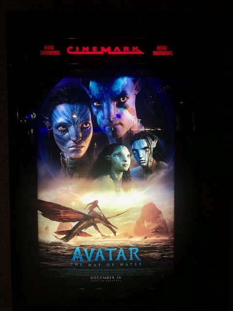 PHOTO BY Alexa Palencia. A picture of the Avatar: The Way of Water movie poster.