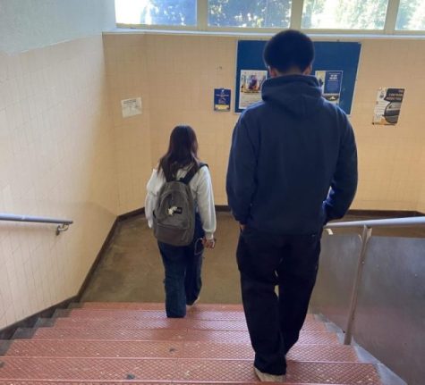 Upstairs classrooms can take longer to get to, especially when its crowded.