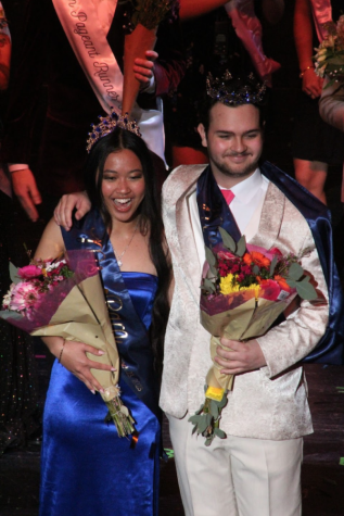 The winners Sydnee and Matthew after receiving their crown