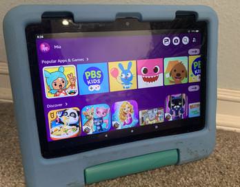 A picture of a childs tablet.