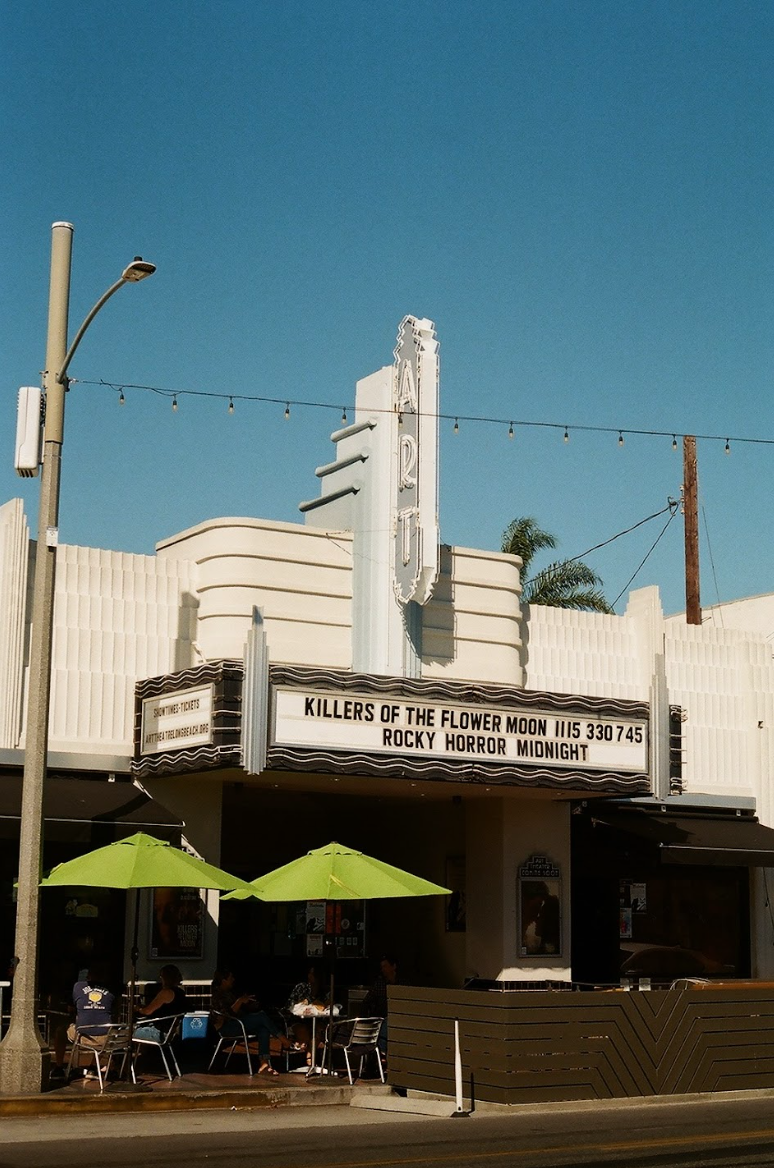 Photo of a local independent movie theater located in Long Beach.