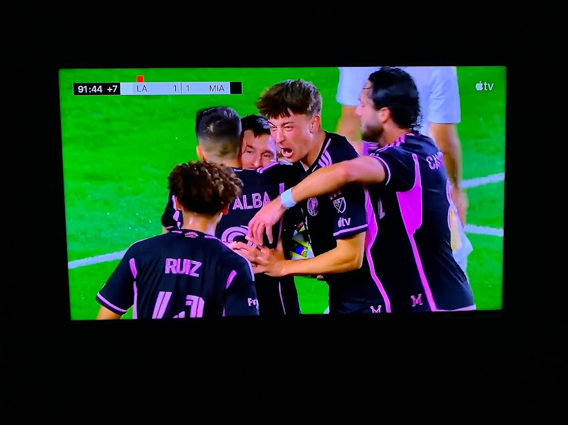 Photo of Inter Miami celebrating after a goal.