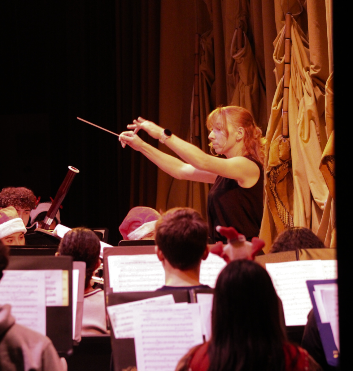 Photo of Ms.Webster at winter recital