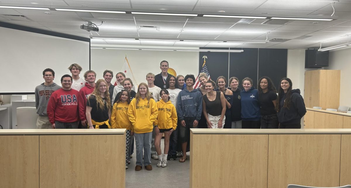 Photo of Student-Athletes in attendance at after-school distinguished speaker series