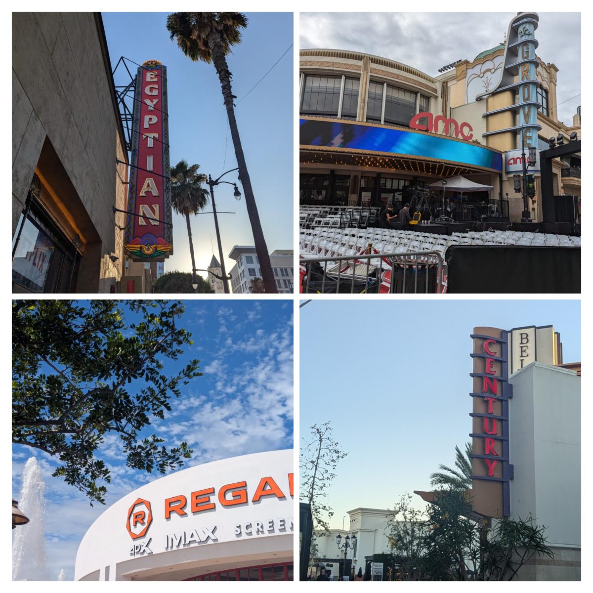 The Egyptian Theatre, AMC The Grove 14, Regal Edwards Long Beach, and Cinemark Century Huntington Beach and XD
