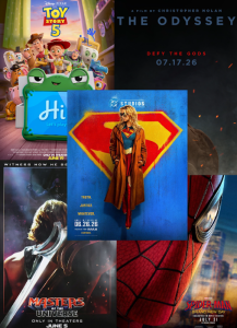 Graphic of movies releasing this summer